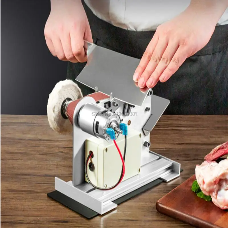 

96W/400W Mini Electric Belt Sander DIY Grinding Machine Fixed Angle Sharpening Machine Desktop Blade Cutter Edge Power Tool 220V