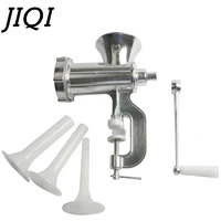 Household Enema Machine Manual Meat Grinder Hand crank Desktop Sausage machine Stainless steel knife minced meat filling machine 1