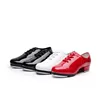 Tap Dance Shoes For Women Soft Soled Lace Up Oxford Cloth Genuine Leather Shoes Woman Girl Sports Step Sneakers Resounding Sound 6