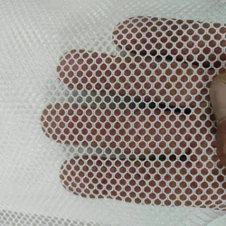 Durable Black Polyester Hex Mesh Net for Outdoor and DIY Projects (White Color)