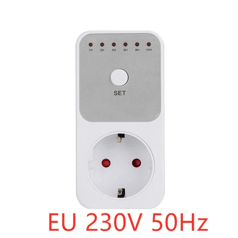 Smart Plug Timer Socket with 10-Hour Countdown & Energy Metering Features