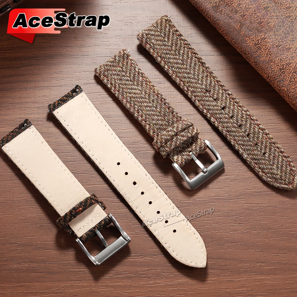 Universal Nylon Fabric Watch Band - Quick Release Wrist Strap Accessory