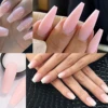 6pcs/set Nude Acrylic Powder Carving Crystal Dipping Powder Professional Nail Extension Builder Engraving Pigment Dust 6