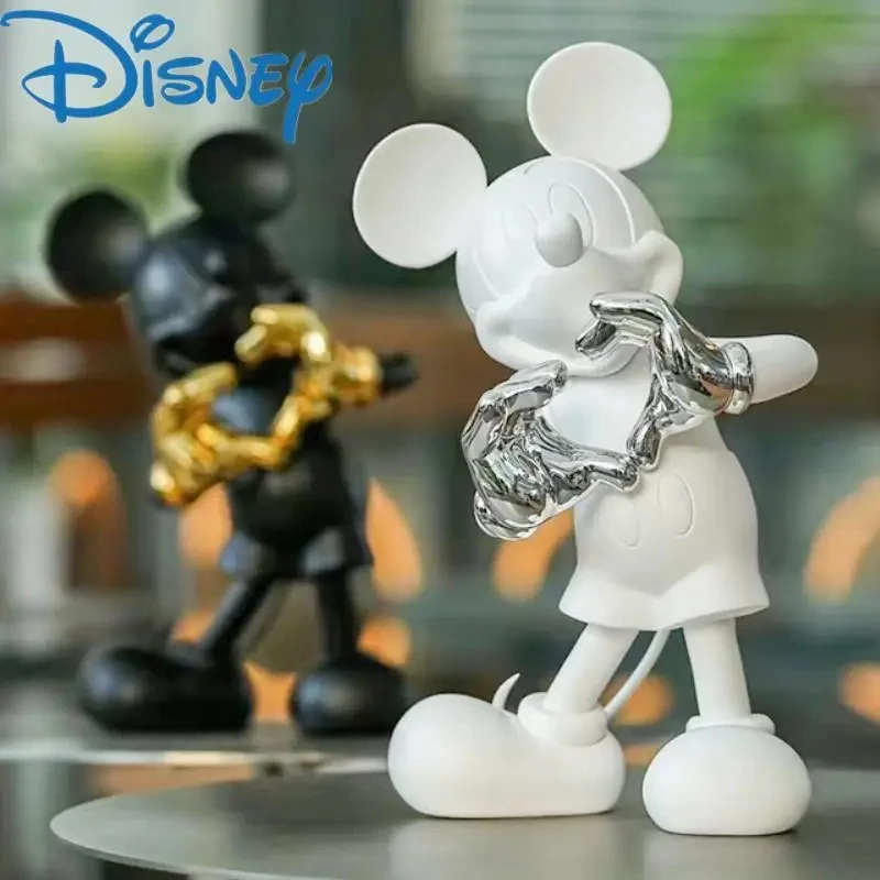 

Disney Mickey Mouse 29cm Figure Mickey Welcome Guests Children Toy Resin Model Love Sitting Home Furnishing Halloween Gift Dolls