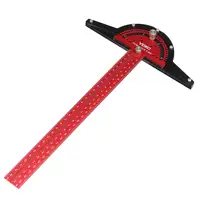 VEIKO Aluminum Alloy 300mm Angle Positioning T Square Posi Lock Ruler Woodworking Edge Ruler Angle Measure Ruler Scriber Carpent 1