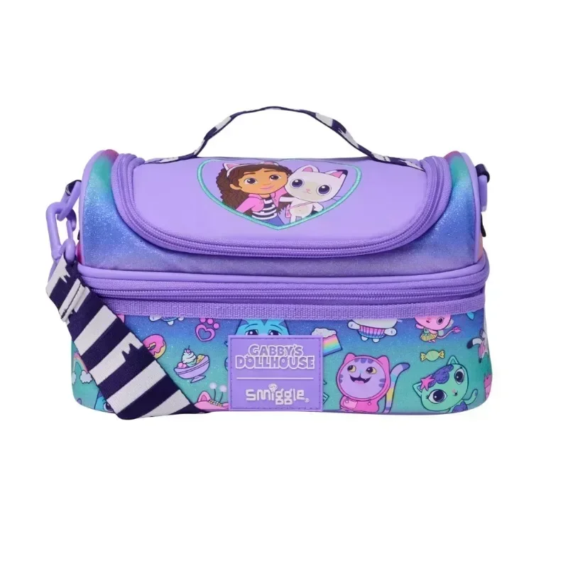 حقيبة ظهر كلاسيكية من smiggle مقاس 42 سم × 30 سم مع حقيبة غداء وحافظة أقلام