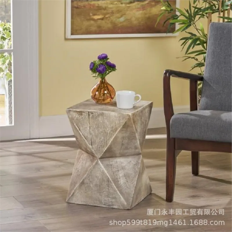 Nordic Design Simple Art Modern Geometry Side Outdoor Mini Coffee Table