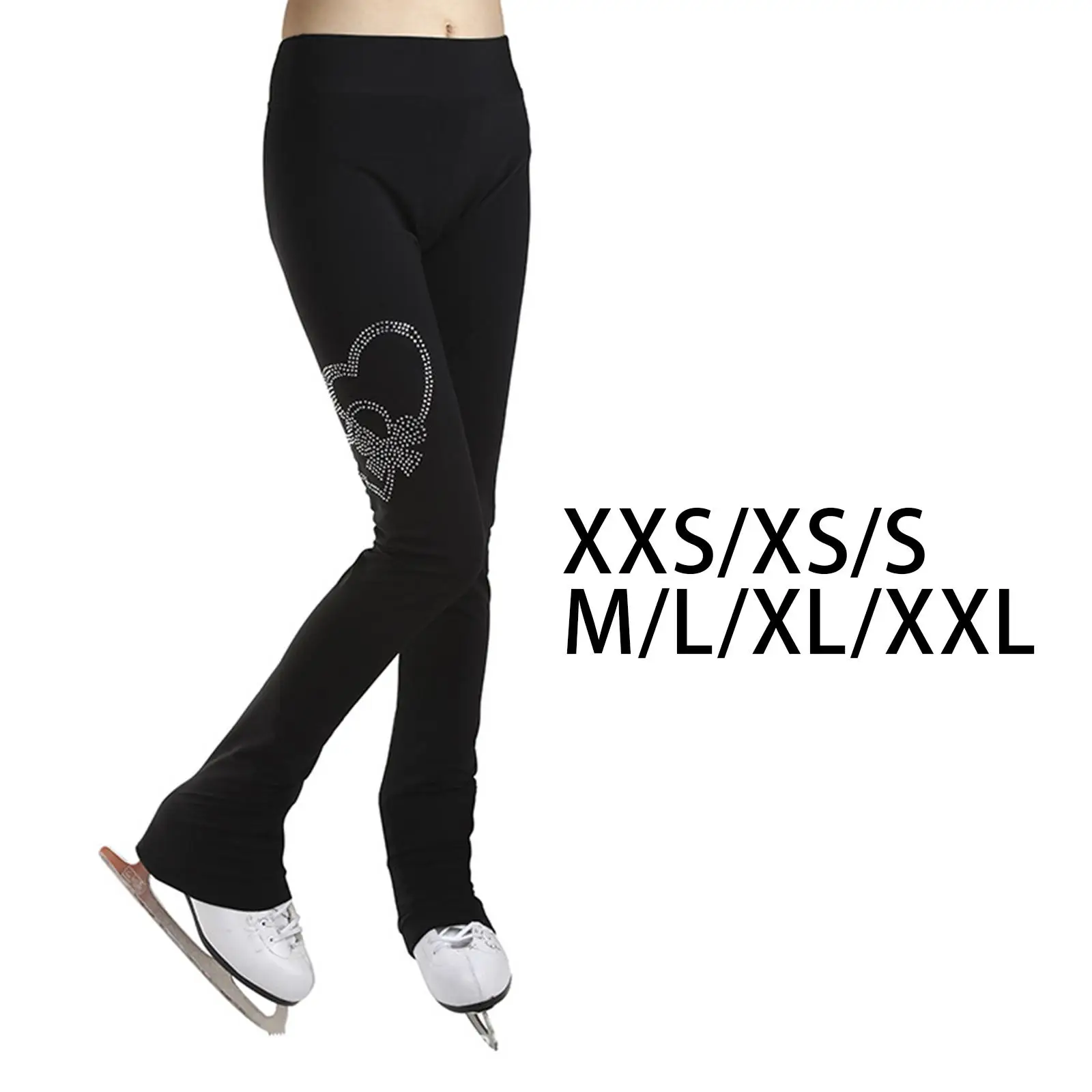 Figure Skating Long Pants Thickening Thermal Over The Boot Tights for Women