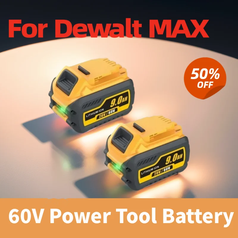 

Литий-ионный аккумулятор 60 в 9000 мАч для Dewalt MAX, совместимый с DCB182 DCB204 DCB609 DCB547-XJ DCB200 60 в, аккумулятор для электроинструмента