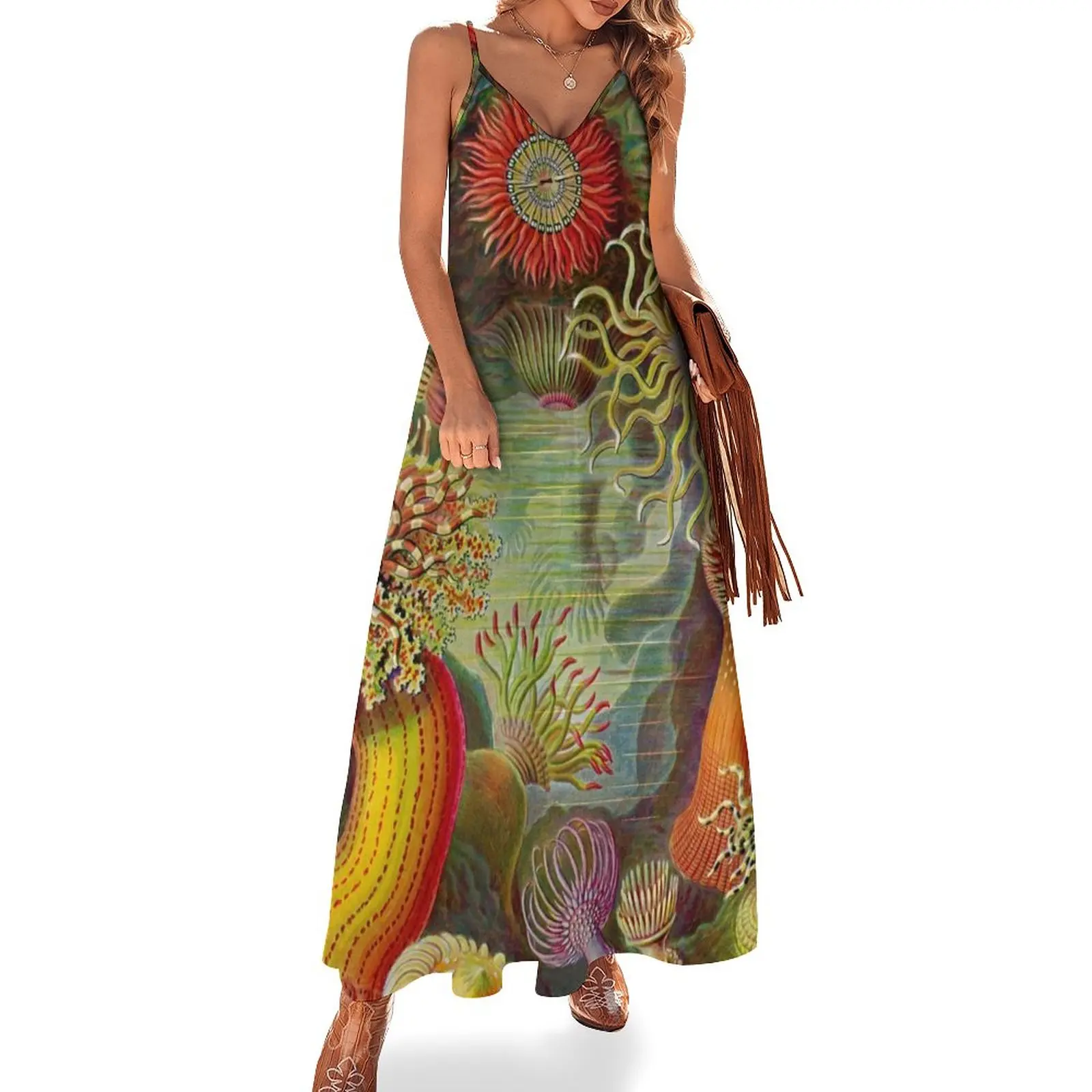 

Sea anemone - Ernst Haeckel Sleeveless Dress women's summer dresses 2024 sexy dress for women