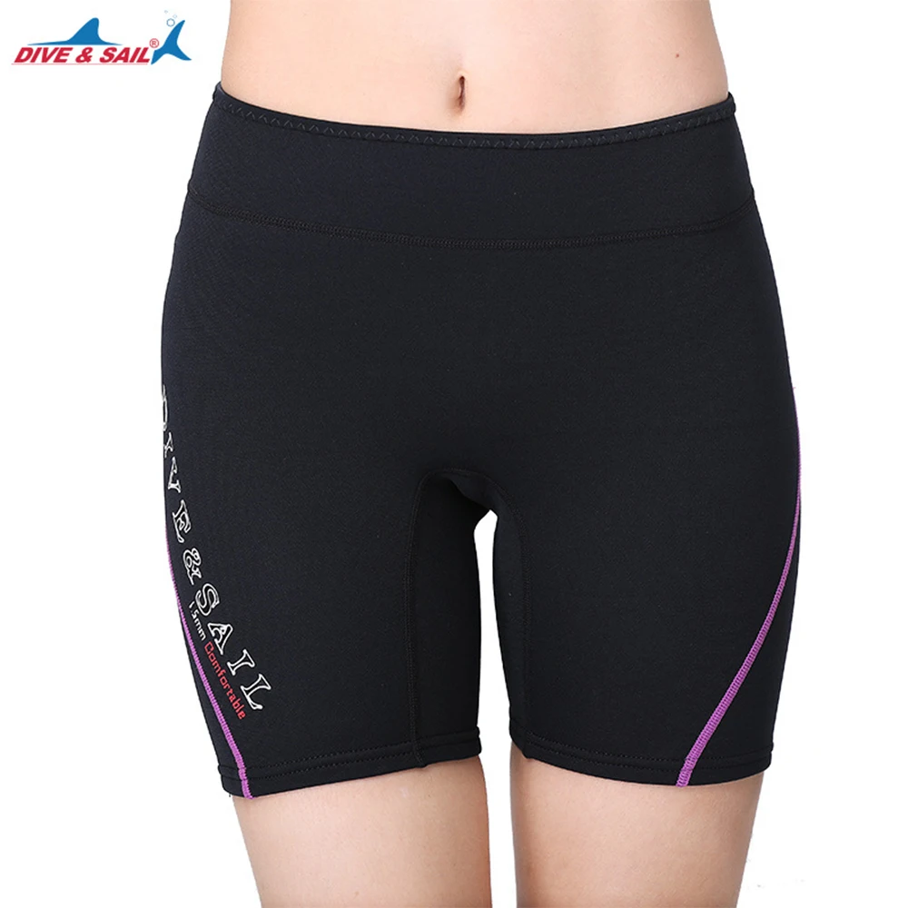 Men And Women 1.5MM Neoprene Wetsuit Shorts Fashion Snorkeling Diving Beach Surfing Kayaking Shorts Swim Trunks Diving Shorts diving gloves women men 3mm neoprene snorkeling gloves for snorkeling swimming surfing kayaking diving