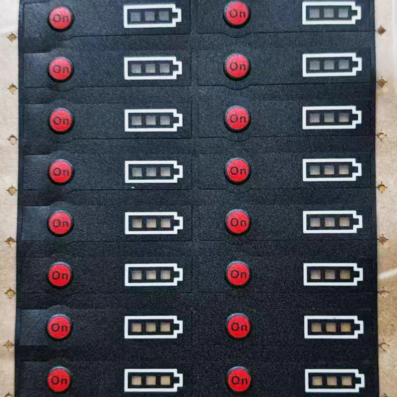 BAT618 리튬 이온 배터리 케이스 LED 키 스티커 라벨 태그 보쉬 14.4V 18V 리튬 배터리 팩 BAT614 BAT609 BAT610용