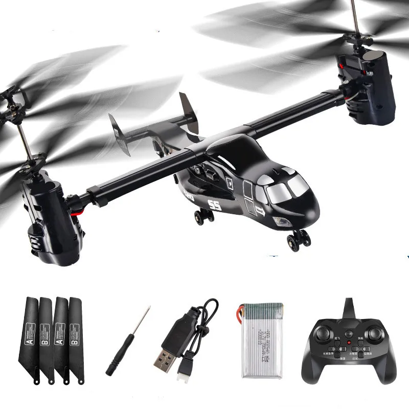 V22 Osprey RC Helicopter Toy Remote Control 2.4HZ 4CH With LED Light ...