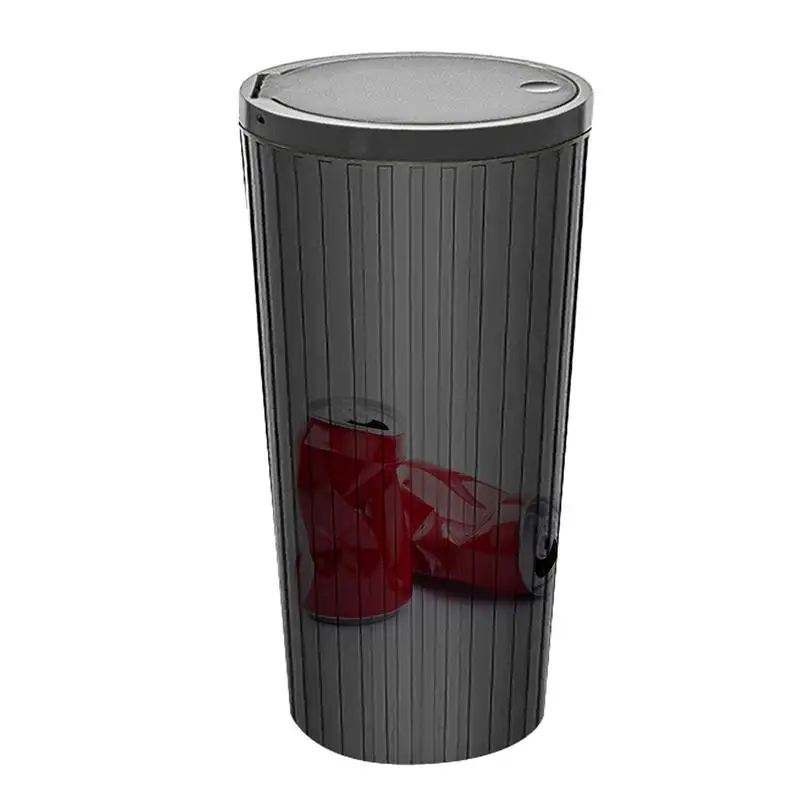 

Держатель для чашки, мусорная корзина, держатель для чашки с крышкой, автоматическое маленькое мусорное ведро с большой емкостью, портативное и