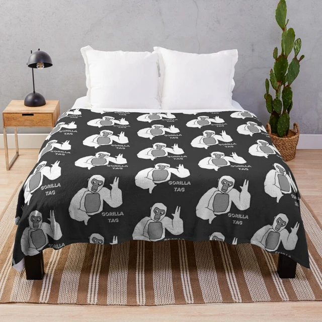  Gorilla Tag Blanket Throw Super Soft Cozy Flannel