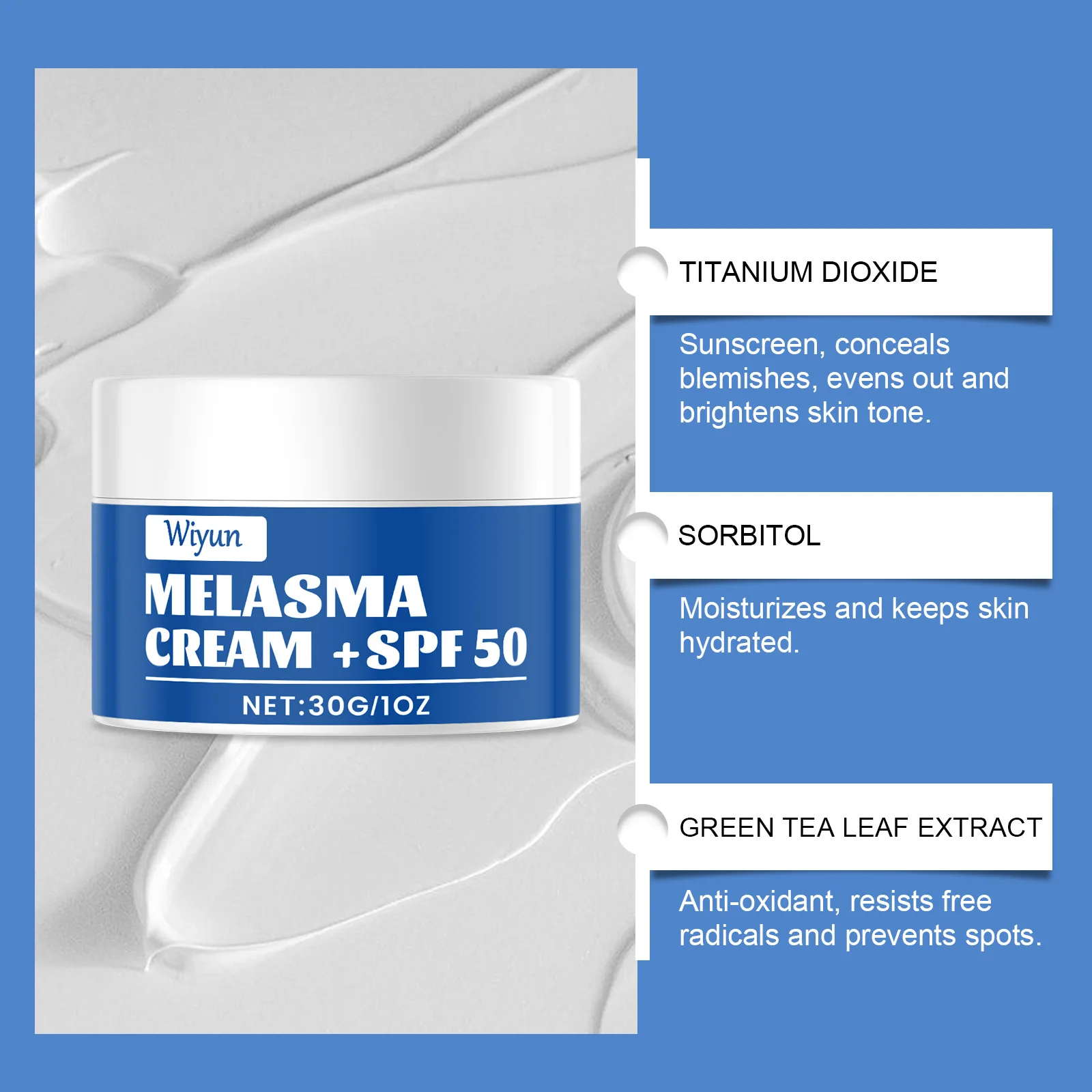 Wiyun Skin Care Cream - Hydrating, Firming, Skin-Smoothing, Dullness-Improving, Refining, Suitable for All Skin Types