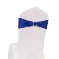 Chair Sashes Bows Wedding Lycra Chair Spandex Bands Stretch With Buckle For Chair Covers Decoration Party Dinner Banquet 6