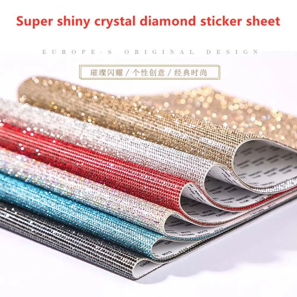DIY Self-Adhesive Glitter Gift Decoration Crystal Rhinestones Sticker Car Decoration Sticker Gem Stickers