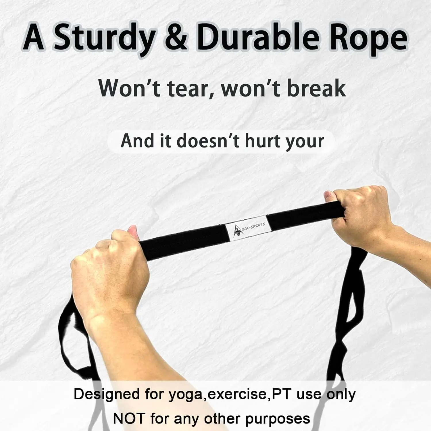 Stretching Strap yoga strap aerial yoga strap Yoga Strap with Loops Stretch Straps for Physical Therapy Non-Elastic Exercise for Pilates Dance