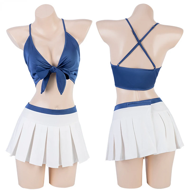 Beach Party Women School Swimsuit Uniform Costume Student Naval Sailor Swimwear Cosplay 2023 Summer Anime Role Play Outfits