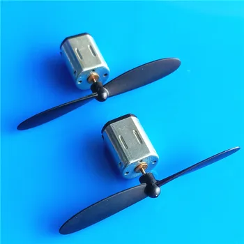 N20 마이크로 DC 모터, 블랙 레드 프로펠러, CW CCW 모델, 비행기 헬리콥터 팬, DIY 직송, 3-3.7V, 22000RPM, 2 세트/팩