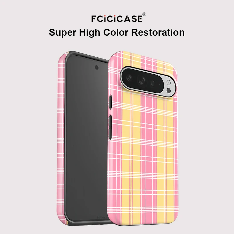 Matte Anti-Fall Grid Pattern Shockproof Phone Case