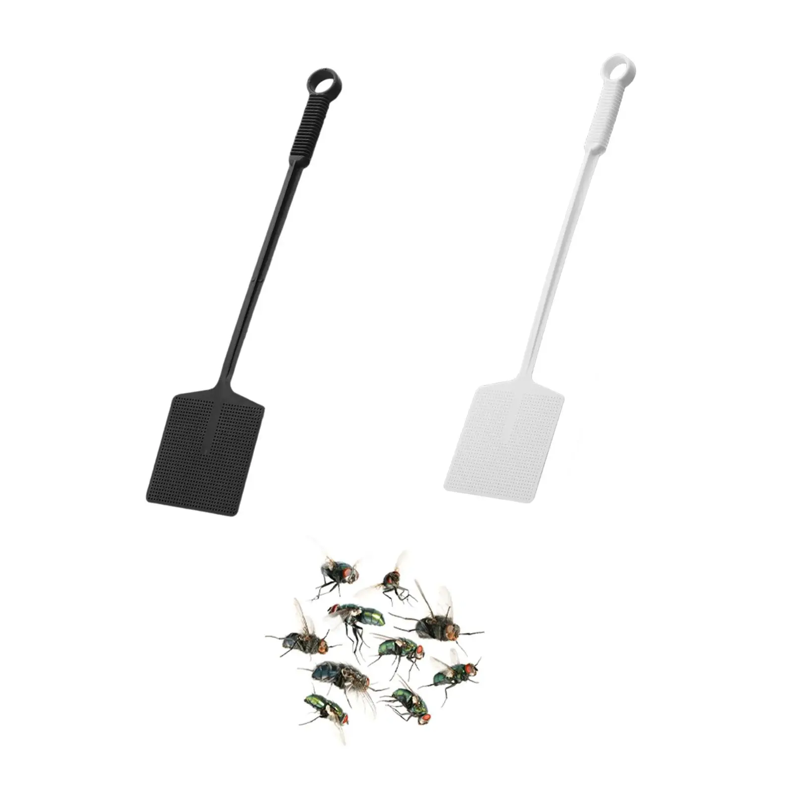 Bees Swatter with Long Handle Heavy Duty Fly Swatter Handheld Flyswatter for Outdoor Classrooms Camping Fishing Indoor