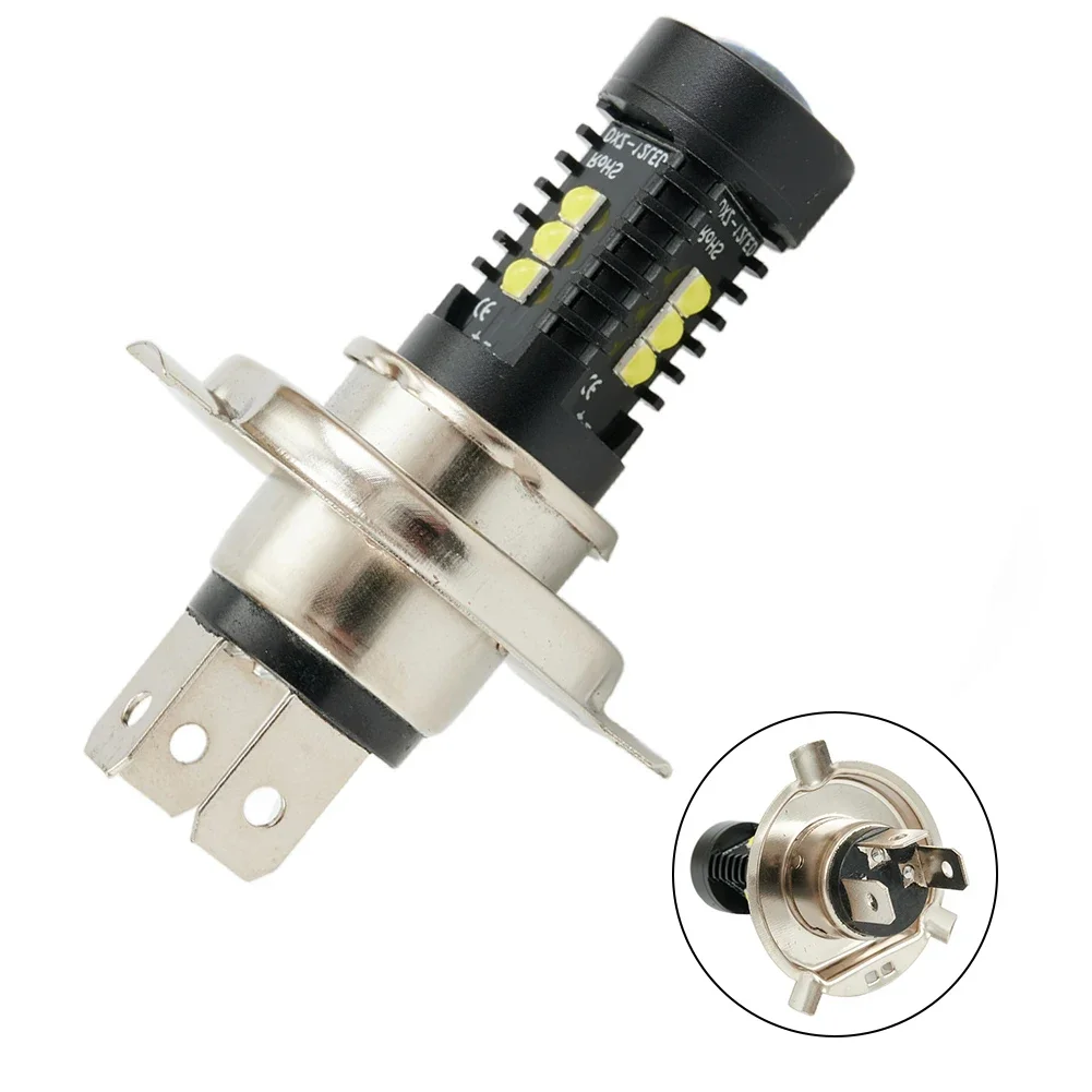 실용적인 유용한 자동차 조명, 9003 전구 변환, DC 12V-24V H4, 퓨어 화이트 교체, 하이/로우 빔, 내구성, 1 개