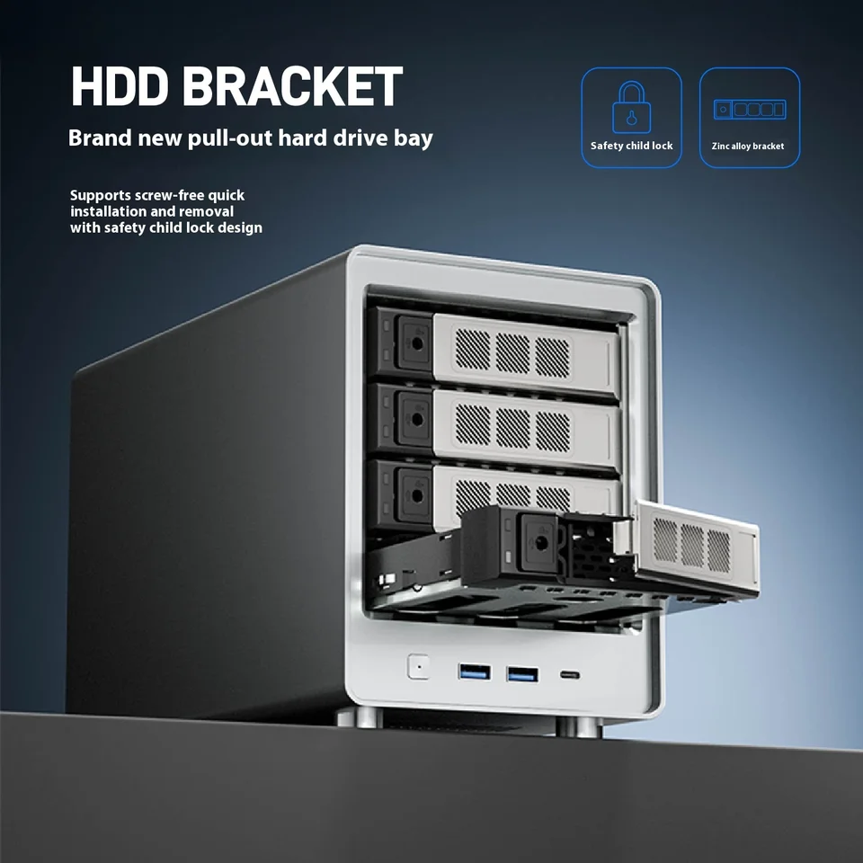 SZbox NAS向けミニpc N150 HDD2枚搭載可　省電力　静音 SZBOX EX8 Ultra N150 8-bay NAS Mini PC N150 Windows 11 DDR5 NVMe