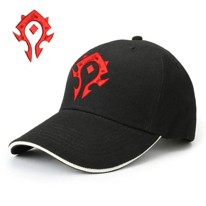 WOW Horde Alliance  Baseball Cap Hat Embroidered Cosplay Costume Accessories Prop