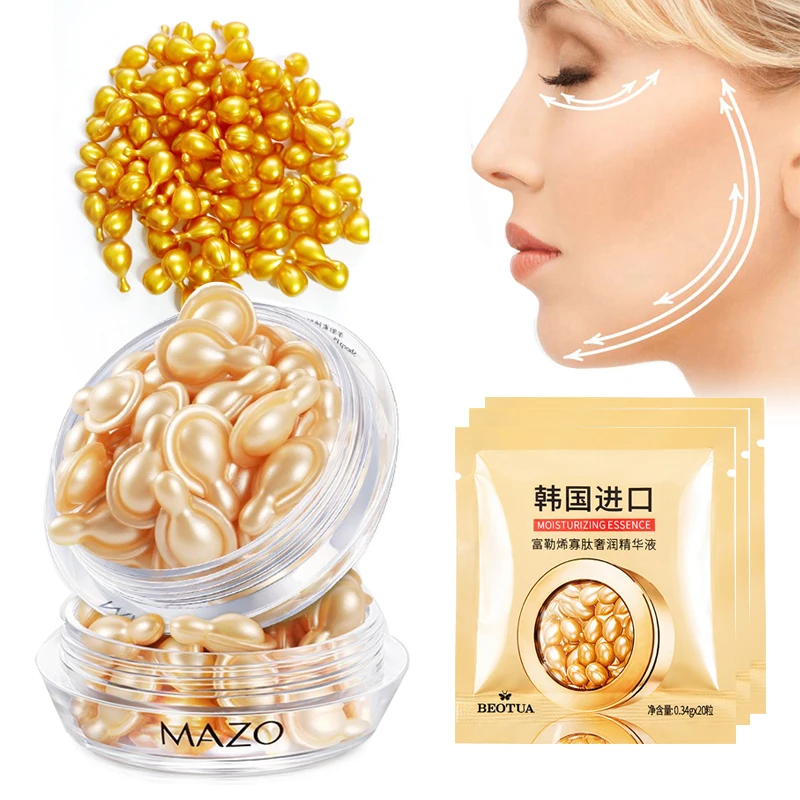 590pcs Anti Wrinkle Whitening Face Cream 24k Gold Ampoule Capsules