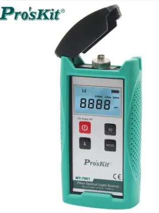 Pro'skit Fiber Optic Light Source Meter MT-7801-FC Optical Multimeter Fiber Tester Tool th77 process signal source output calibrator meter digital multimeter multifunctional dmm hart loop