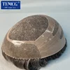 Bond Mono & Pu Front And NPU Back More Durable For Male Hair Prosthesis 100% Natural Human Hair Toupee Men Wig Exhuast Systems 1
