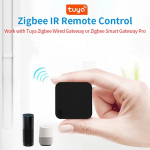 ИК-пульт дистанционного управления Tuya Zigbee с таймером, универсальный пульт управления «сделай сам» с голосовым управлением, функция обучения для умного дома