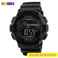 Skmei Men Multifunction 5Bar Waterproof PU Strap LED Display Watches Chrono Digital Watch Reloj Hombre Outdoor Sport Watch 1243 2