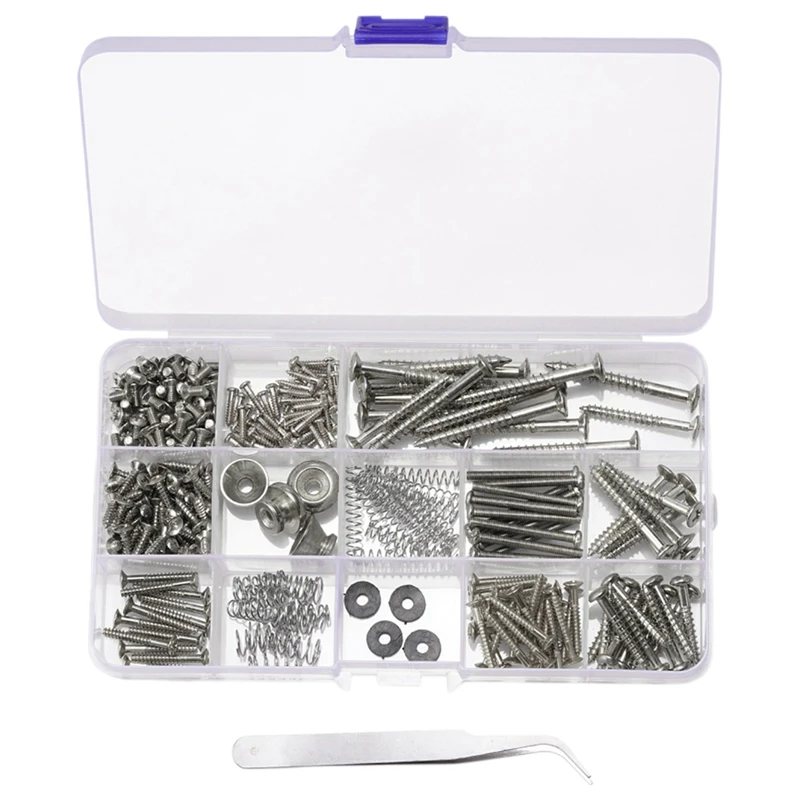 

Guitar Kit For Back Plate Mount Assortment With Storage Box For Electric Guitar DIY Luthier Tools