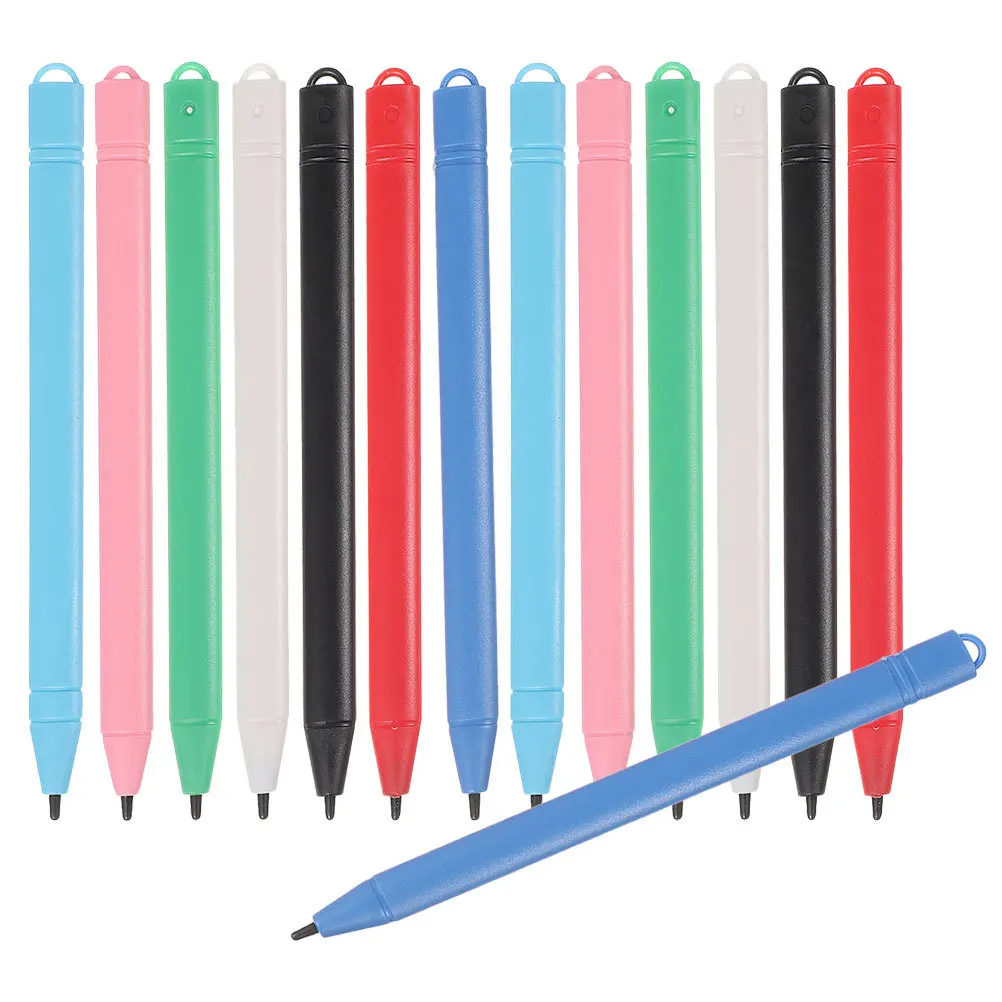 14Pcs 쓰기 태블릿 스타일러스 펜 튼튼한 플라스틱 소재 낙서 보드 스타일러스 펜 어린이를위한 그림 그리기 어휘 필기