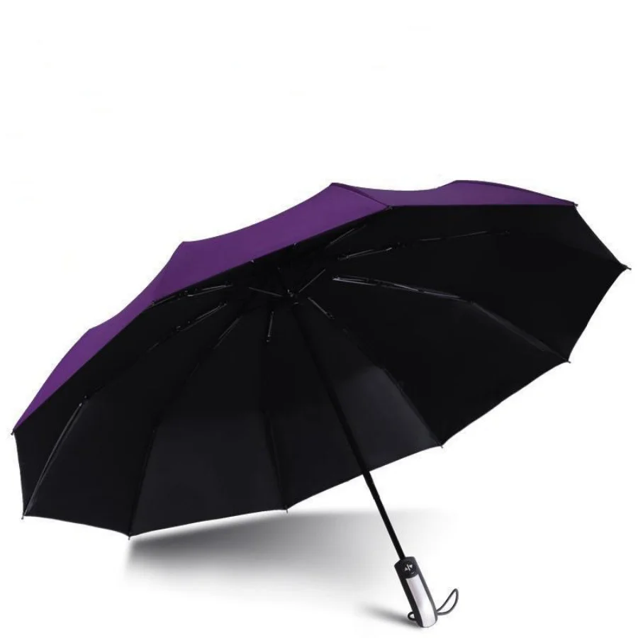 Durable Wind-Resistant UV Protection Umbrella - Large Folding Design