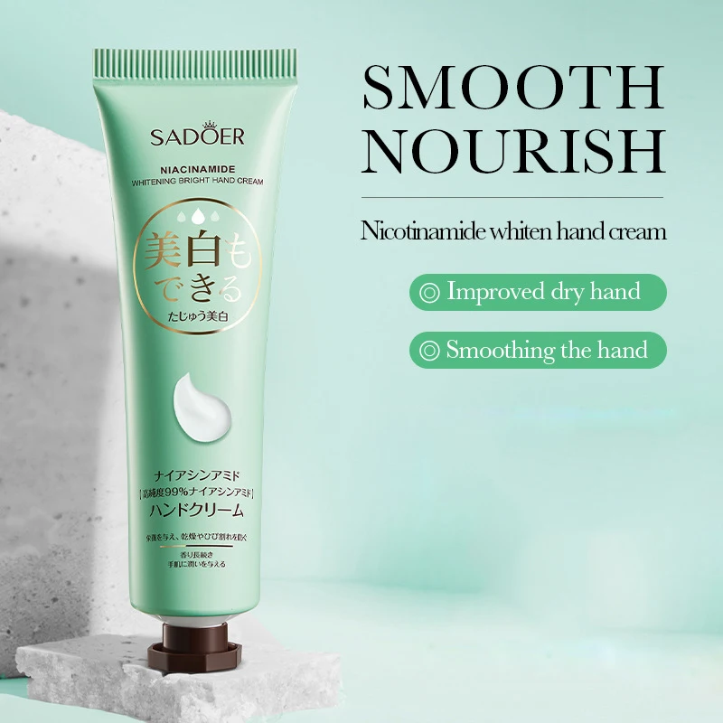 3pcs/5pcs SADOER Nicotinamide Hand Cream Anti-Drying Crack Moisturizing Brightening Repairing Hand Creams For Hands Skin Care