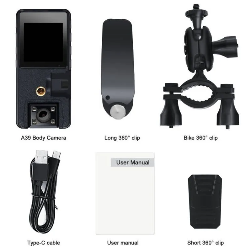 Vandlion A39 1080P Infrared Night Vision Full HD Mini Camera Dash Cam Small  Camcorder 180 degrees Wide Angle Bodycam