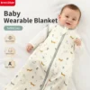 Baby Sleeping Bag Summer Thin Baby Sleepsack Kids Sleepwear Anti-Kick Blanket 3-18Months Animal Cartoon Print 100% Cotton 2