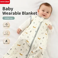 Baby Sleeping Bag Summer Thin Baby Sleepsack Kids Sleepwear Anti-Kick Blanket 3-18Months Animal Cartoon Print 100% Cotton 2