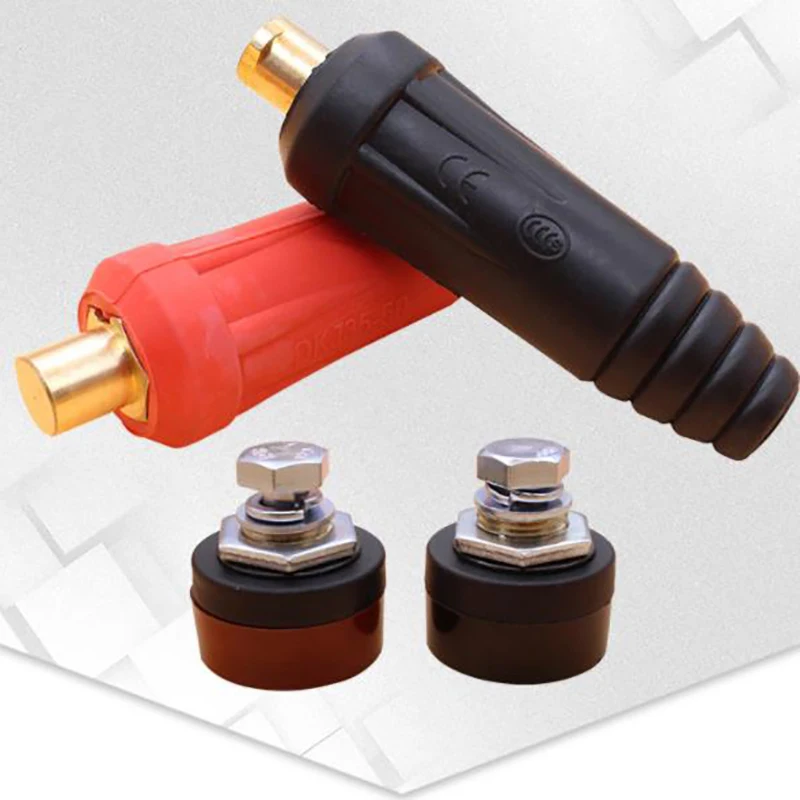 Conversion Plug Plug Conversion Socket Quick Joint Welding Machine European Quick Joint Plug DKJ10-25 35-50 50-70 Square Cable Copper Welding Machine Plug Socket