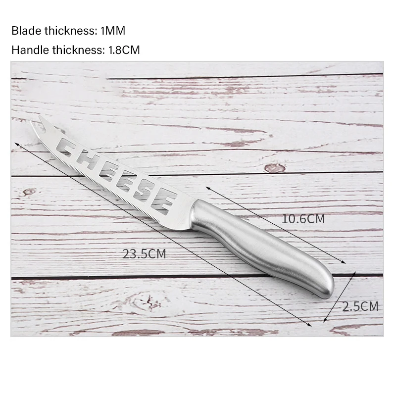 Stainless Steel Cheese Knife Hollow Butter Knife Sawtooth Fruit Kitchen Baking Utensils