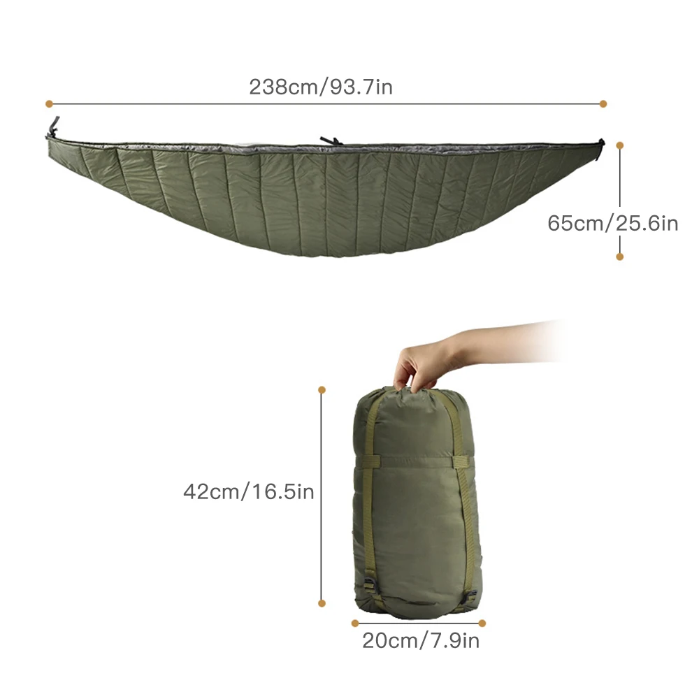 Outdoor Sleeping Bag Camping Cotton Hammock Multifunctional Hammock Blanket for Hiking Picnic Backyard Patio