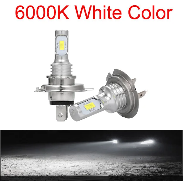 Ultra-Bright LED Car Fog & Headlight Lamps, 6500K, 12V/24V (2-Pack)