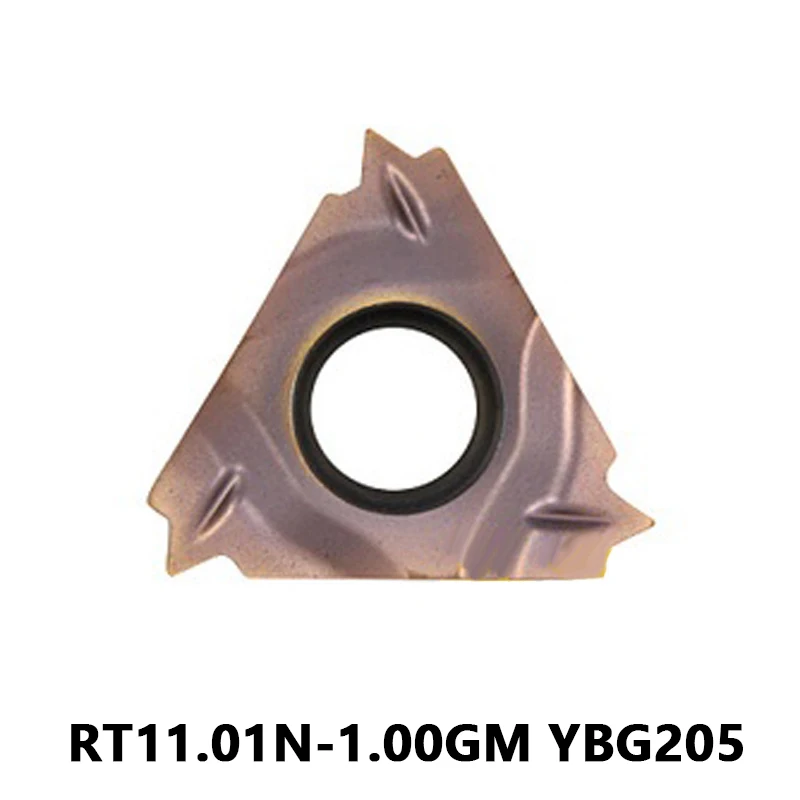 

RT11.01N-1.00GM YBG205 RT11.01N 1.00GM Internal Thread Inserts Carbide Turning Blades for Stainless Processing Lathe Cutter Tool