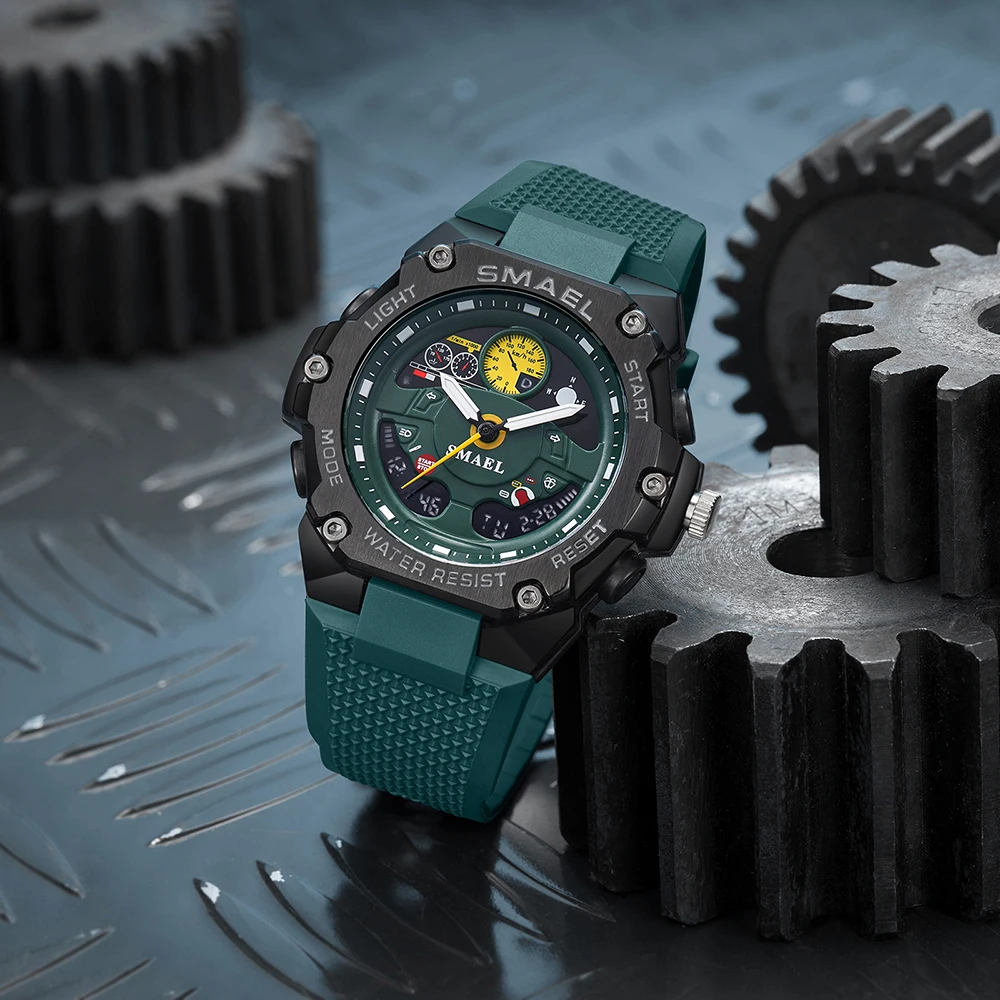 SMAEL Brand Sport Watches Waterproof Dropshipping Watch Alarm Clock 8092 Young Fashion Quartz Wristwatches