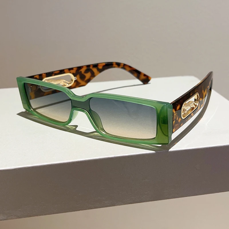 GM LUMIAS Nuovi occhiali da sole rettangolari Fashion Vintage Gradient Candy Color Shades Trendy Ins Popular Brand Design UV400_voghion.com