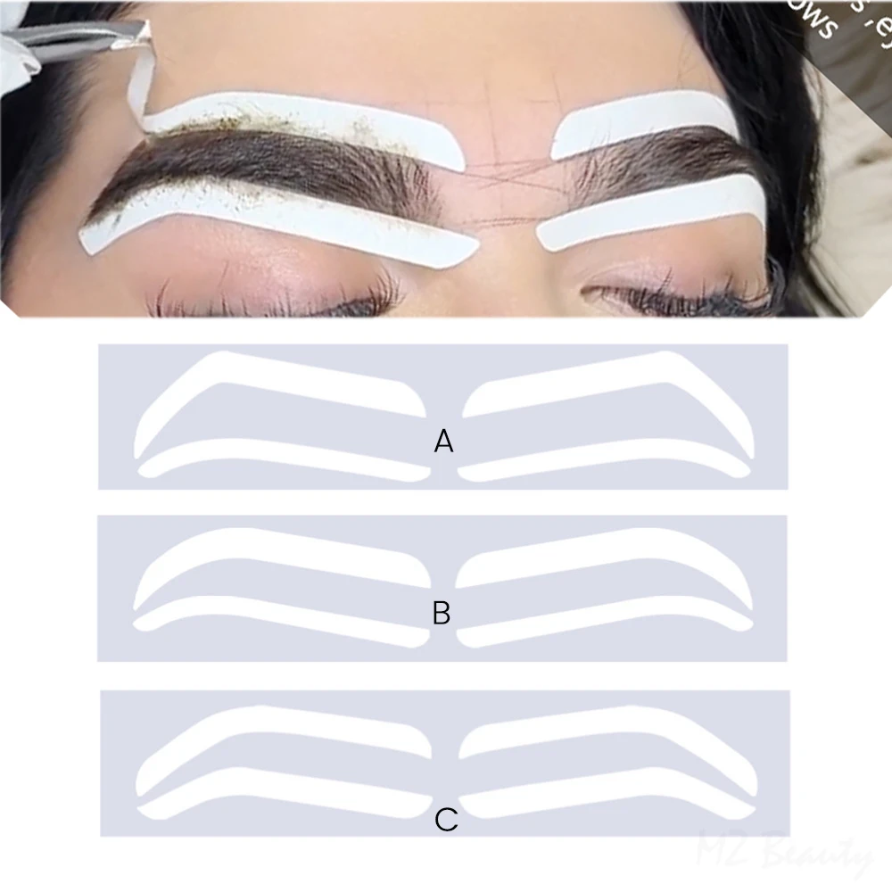 Description Picture 3 of itemDisposable Eyebrow Design Stencil Eyebrow Tint Airbrush Auxiliary Sticker for Brows Shaping with Single EyebrowsType Option eye